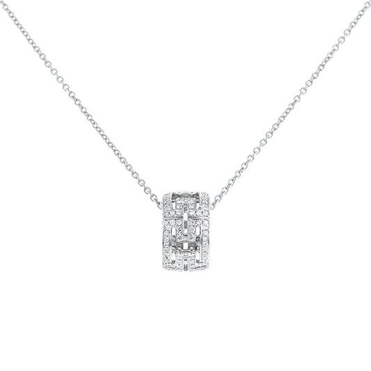 [Stars Jewelry]PARENTESI NECKLACE SILVER DIAMOND
