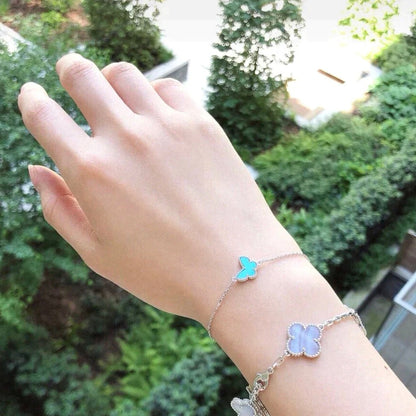 [Stars Jewelry]BUTTERFLY TURQUOISE BUTTERFLY BRACELET SILVER
