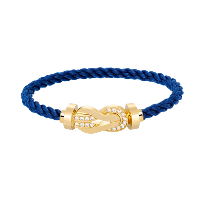 [Stars Jewelry]CHANCE LARGE 8 FIGURE BUCKLE HALF DIAMOND BRACELET GOLD