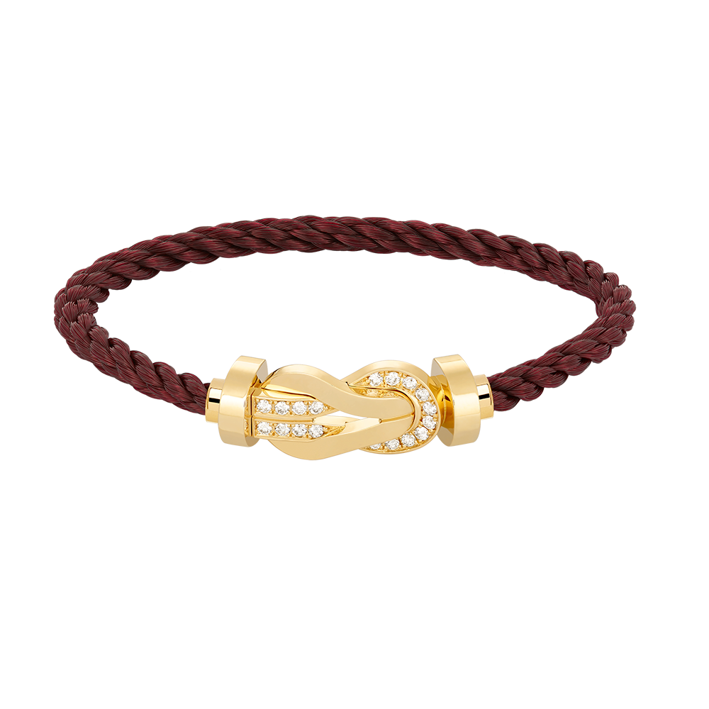 [Stars Jewelry]CHANCE LARGE 8 FIGURE BUCKLE HALF DIAMOND BRACELET GOLD