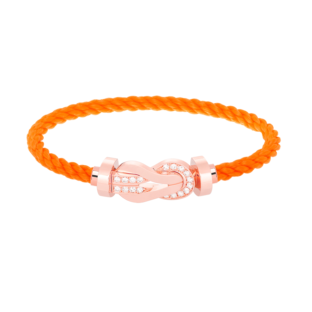 [Stars Jewelry]CHANCE LARGE 8 FIGURE BUCKLE HALF DIAMOND BRACELET ROSE GOLD