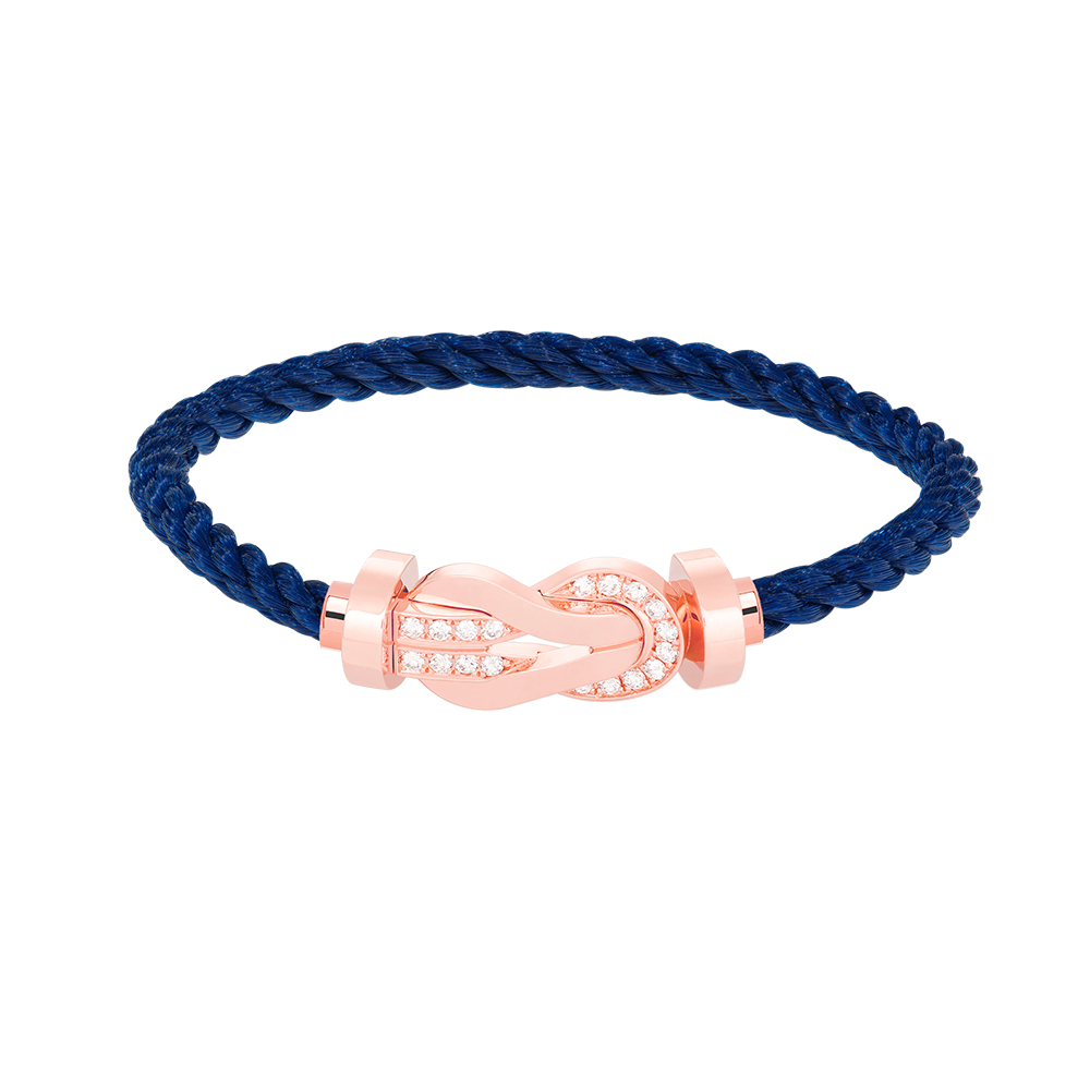 [Stars Jewelry]CHANCE LARGE 8 FIGURE BUCKLE HALF DIAMOND BRACELET ROSE GOLD