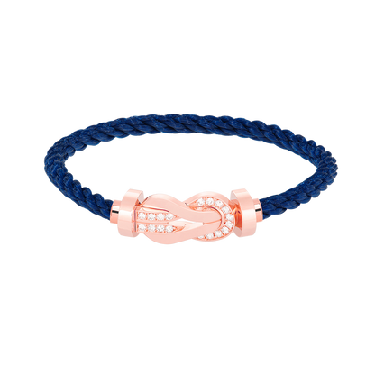 [Stars Jewelry]CHANCE LARGE 8 FIGURE BUCKLE HALF DIAMOND BRACELET ROSE GOLD