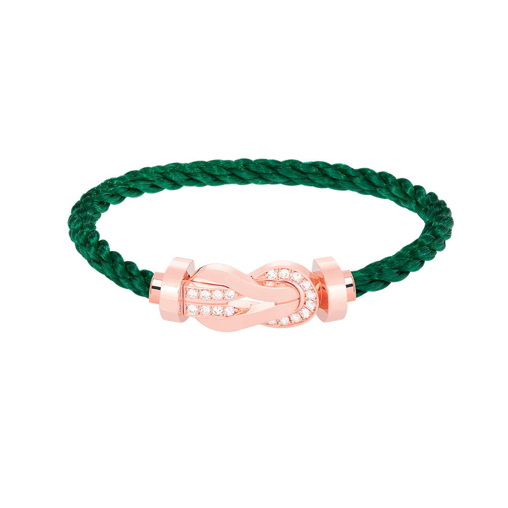 [Stars Jewelry]CHANCE LARGE 8 FIGURE BUCKLE HALF DIAMOND BRACELET ROSE GOLD