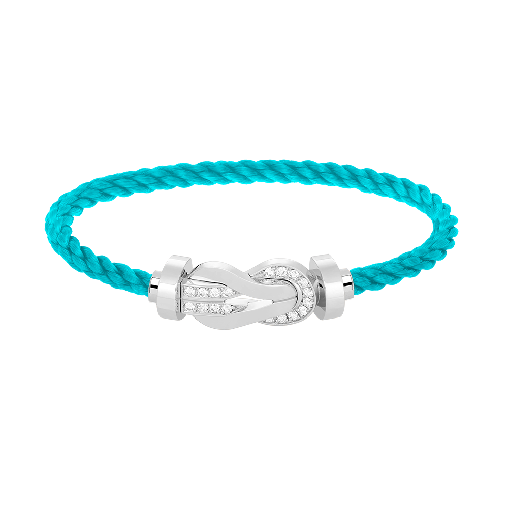 [Stars Jewelry]CHANCE LARGE 8 FIGURE BUCKLE HALF DIAMOND BRACELET SILVER