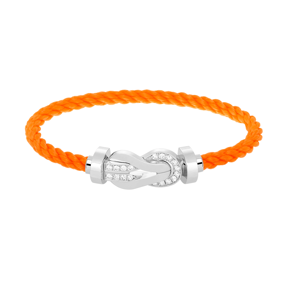 [Stars Jewelry]CHANCE LARGE 8 FIGURE BUCKLE HALF DIAMOND BRACELET SILVER