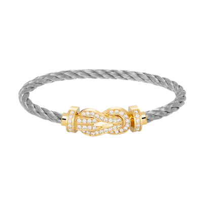 [Stars Jewelry]CHANCE LARGE 8 FIGURE BUCKLE FULLDIAMOND BRACELET GOLD