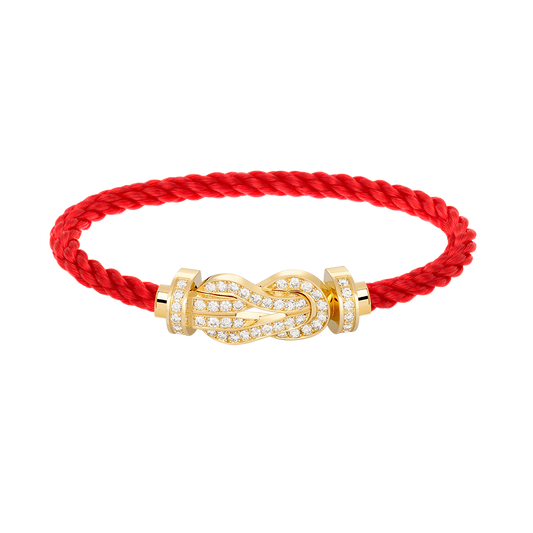 [Stars Jewelry]CHANCE LARGE 8 FIGURE BUCKLE FULLDIAMOND BRACELET GOLD