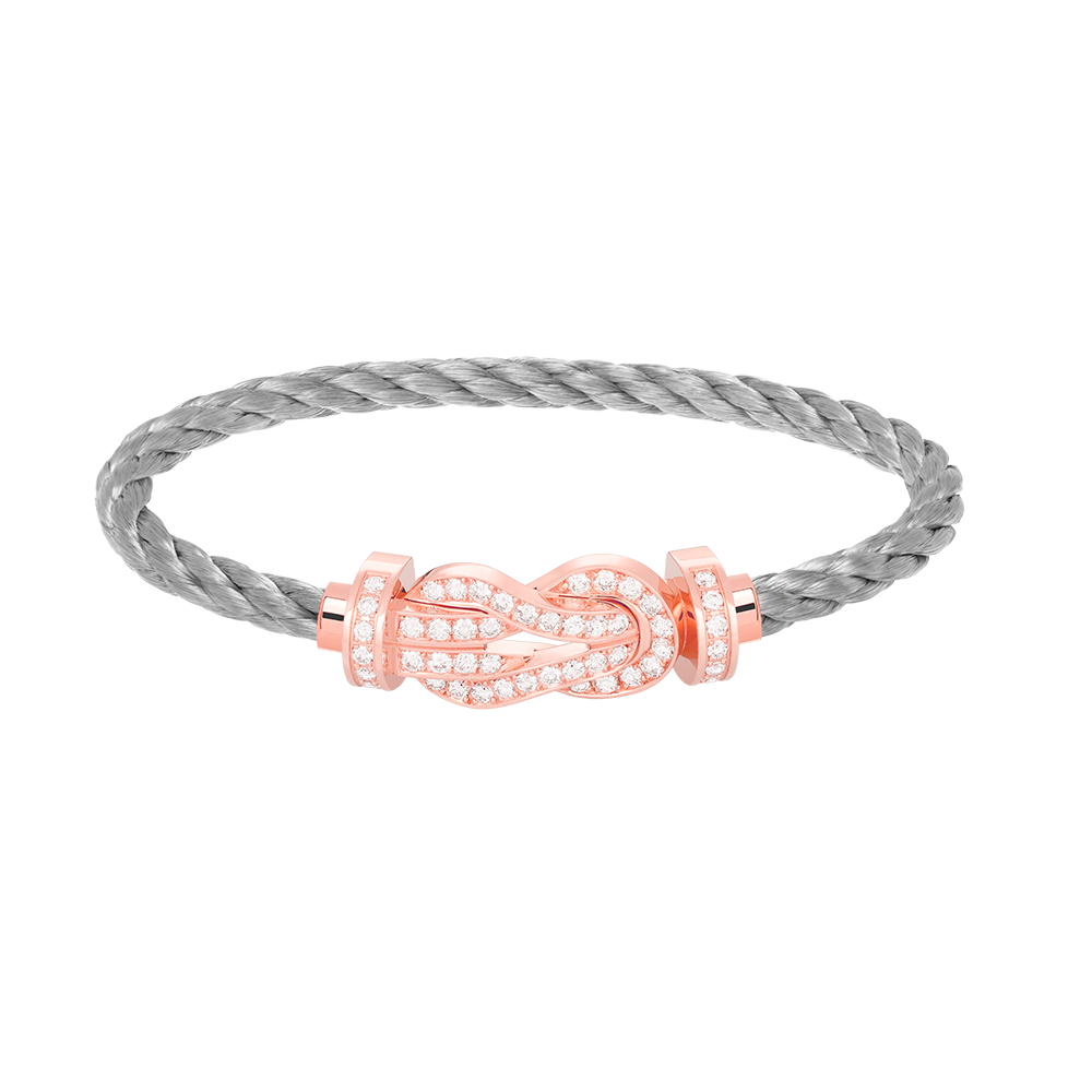 [Stars Jewelry]CHANCE LARGE 8 FIGURE BUCKLE FULL DIAMOND BRACELET ROSE GOLD