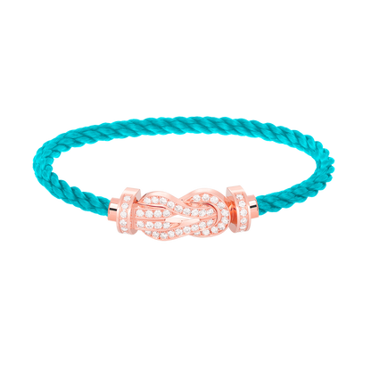 [Stars Jewelry]CHANCE LARGE 8 FIGURE BUCKLE FULL DIAMOND BRACELET ROSE GOLD