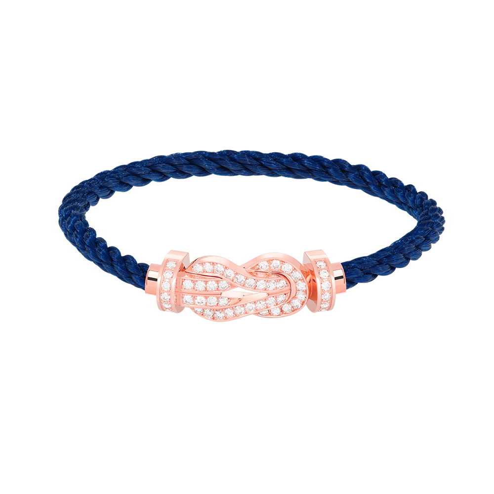 [Stars Jewelry]CHANCE LARGE 8 FIGURE BUCKLE FULL DIAMOND BRACELET ROSE GOLD