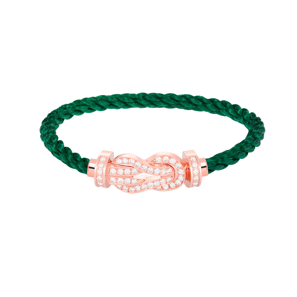 [Stars Jewelry]CHANCE LARGE 8 FIGURE BUCKLE FULL DIAMOND BRACELET ROSE GOLD