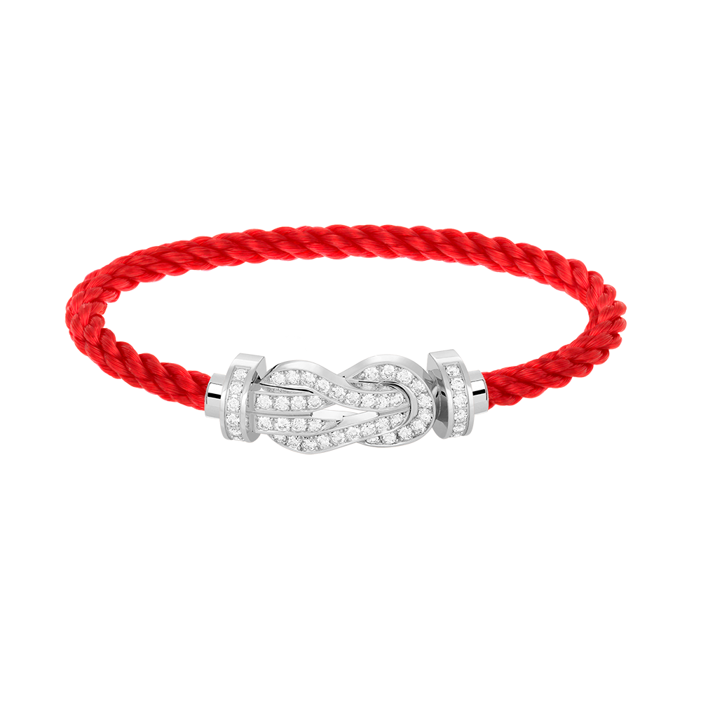 [Stars Jewelry]CHANCE LARGE 8 FIGURE BUCKLE FULL DIAMOND BRACELET SILVER