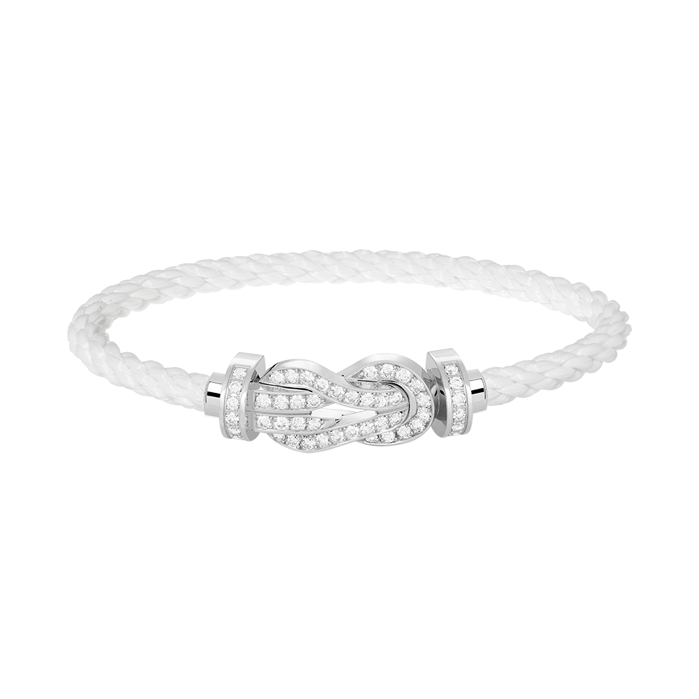 [Stars Jewelry]CHANCE LARGE 8 FIGURE BUCKLE FULL DIAMOND BRACELET SILVER
