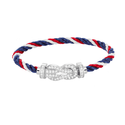[Stars Jewelry]CHANCE LARGE 8 FIGURE BUCKLE FULL DIAMOND BRACELET SILVER