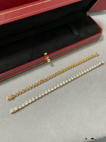 [Stars Jewelry]TENNIS BRACELET WITH FULL DIAMOND SETTING