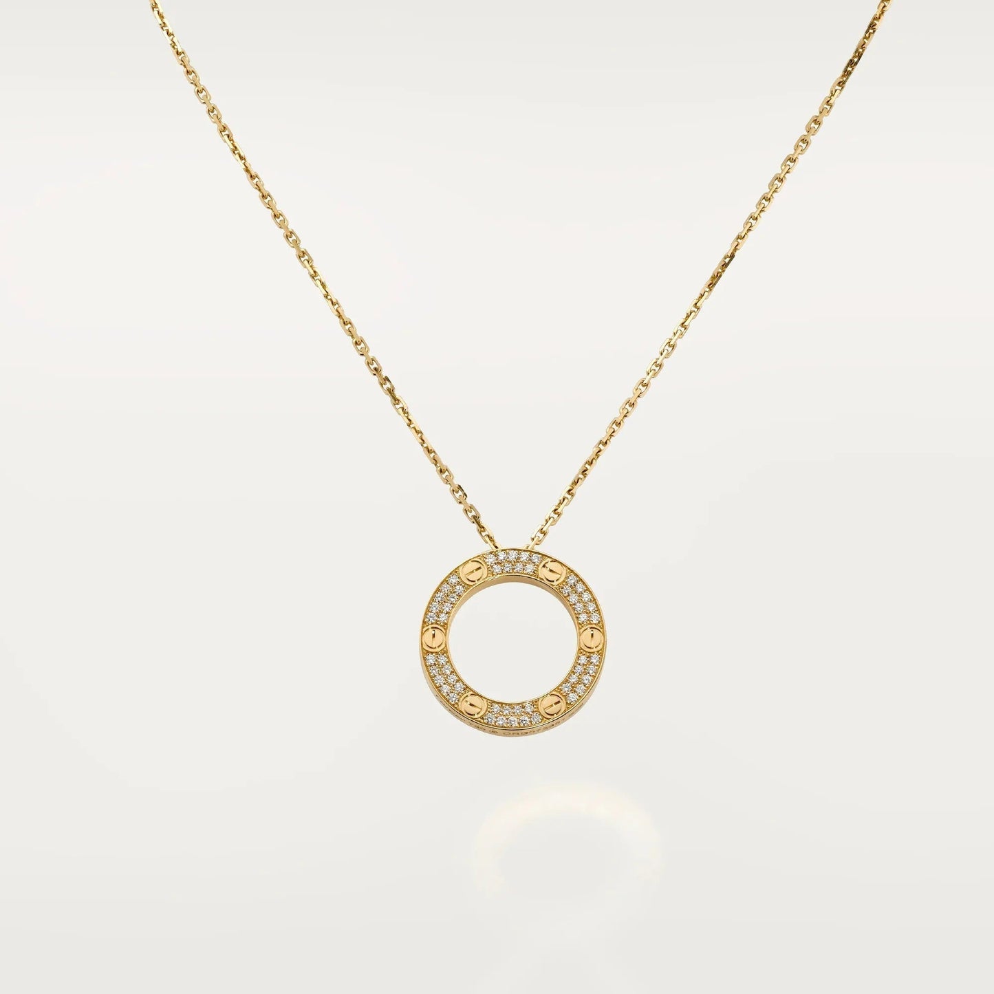 [Stars Jewelry]LOVE NECKLACE 16MM  FULL DIAMOND