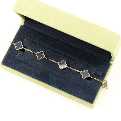 [Stars Jewelry] CLOVER 5 MOTIF ONYXS BRACELET COLLECTION