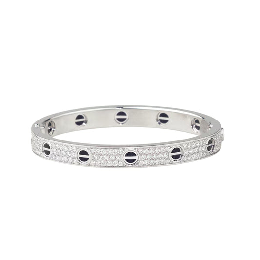 [Stars Jewelry]LOVE BRACELET 6.1MM DIAMOND-PAVED CERAMIC