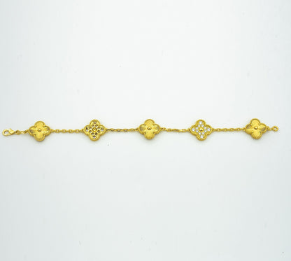 [Stars Jewelry] CLOVER 5 MOTIF LASER BRACELET COLLECTION