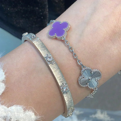 [Stars Jewelry] CLOVER 5 MOTIF VIOLET BRACELET COLLECTION