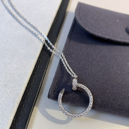 [Stars Jewelry]JUSTE NECKLACE SILVER DIAMONDS