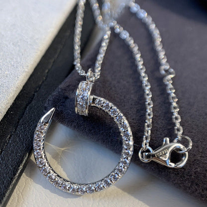 [Stars Jewelry]JUSTE NECKLACE SILVER DIAMONDS