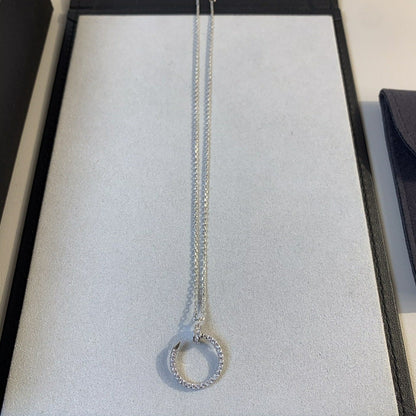 [Stars Jewelry]JUSTE NECKLACE SILVER DIAMONDS