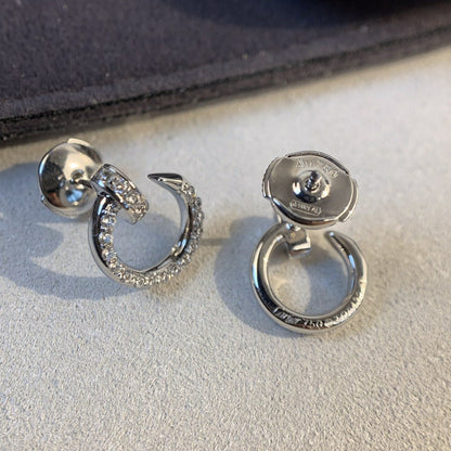 [Stars Jewelry]JUSTE EARRINGS SILVER DIAMONDS
