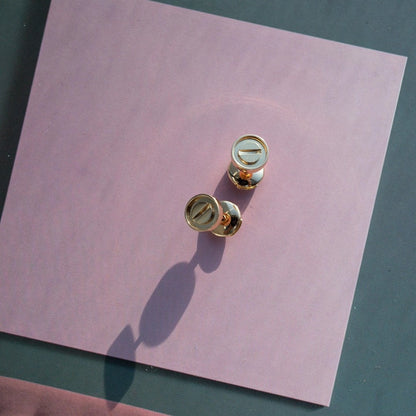 [Stars Jewelry]LOVE EARRINGS PINK GOLD 10MM