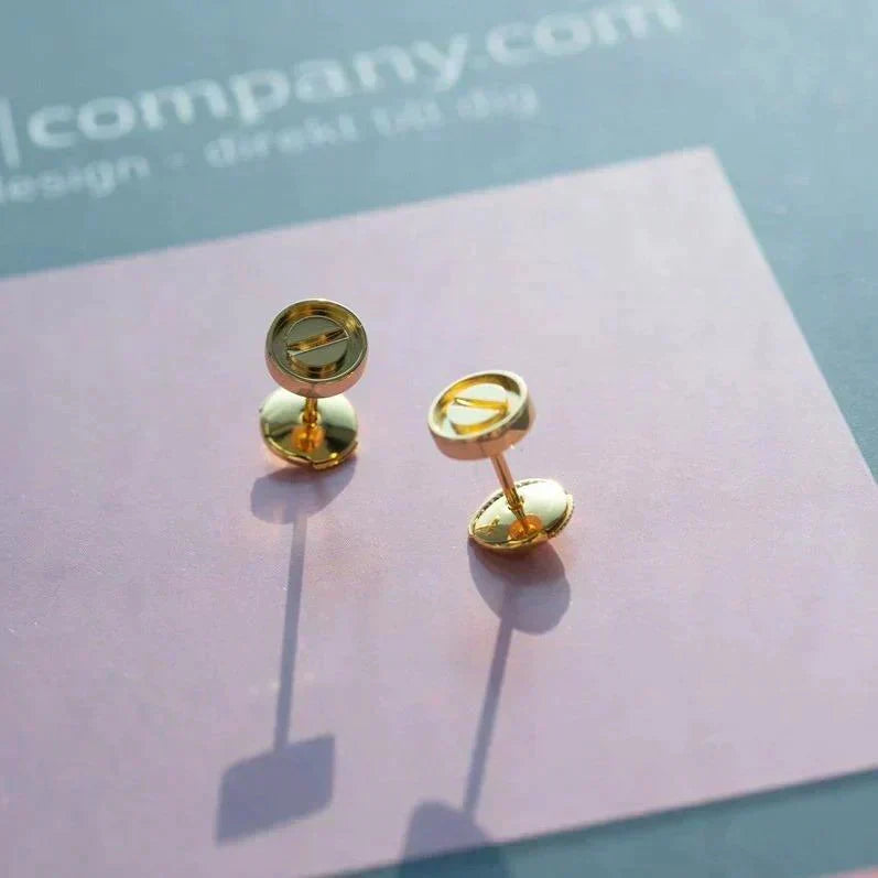 [Stars Jewelry]LOVE EARRINGS GOLD 10MM
