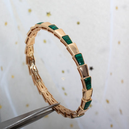 [Stars Jewelry]SERPENTI BRACELET PINK GOLD MALACHITE