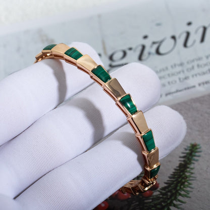 [Stars Jewelry]SERPENTI BRACELET PINK GOLD MALACHITE