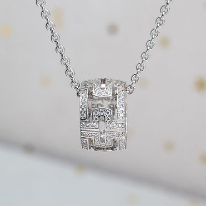 [Stars Jewelry]PARENTESI NECKLACE SILVER DIAMOND