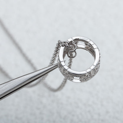 [Stars Jewelry]PARENTESI NECKLACE SILVER DIAMOND