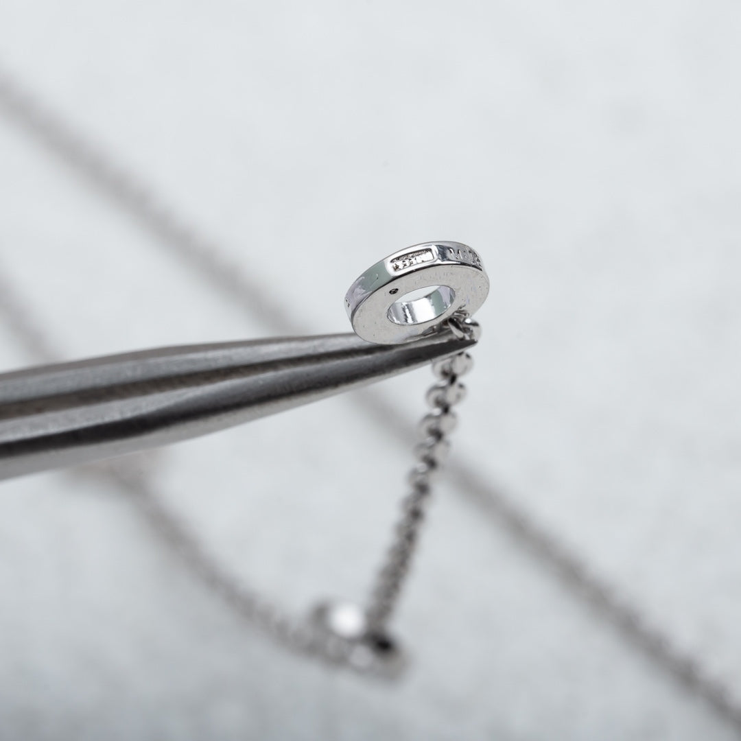 [Stars Jewelry]PARENTESI NECKLACE SILVER DIAMOND