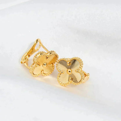 [Stars Jewelry]CLOVER MEDIUM 1 MOTIFS LASER EARRINGS