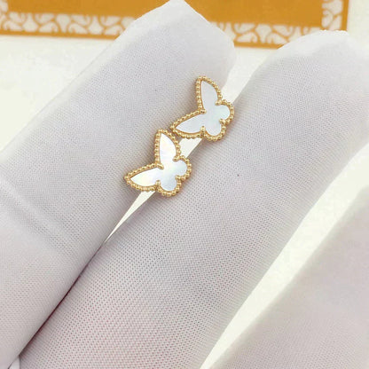 [Stars Jewelry]SWEET BUTTERFLY MOP EARSTUDS