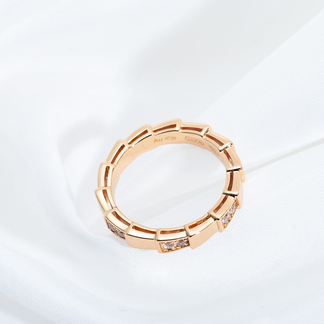[Stars Jewelry]SERPENTI RING PINK GOLD  3MM