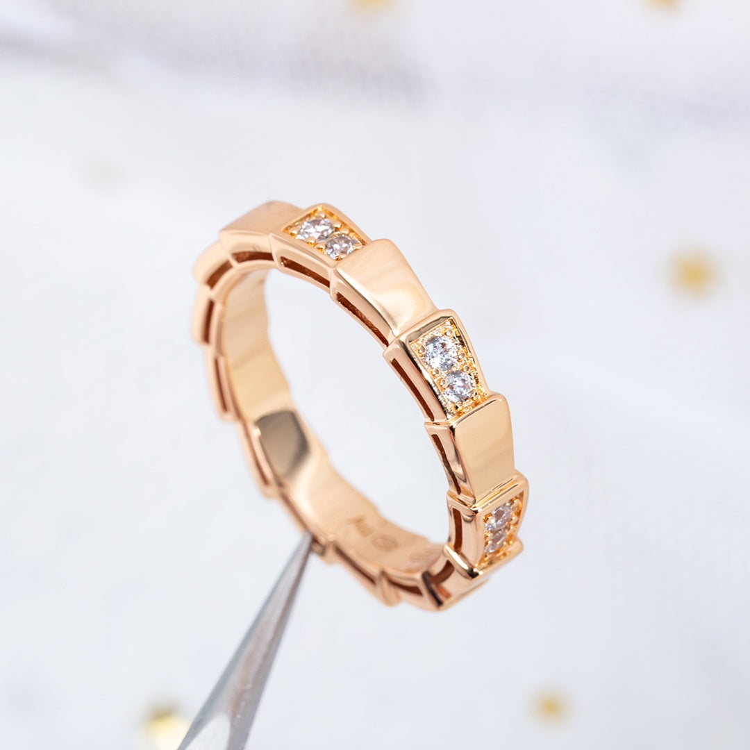 [Stars Jewelry]SERPENTI RING PINK GOLD  3MM