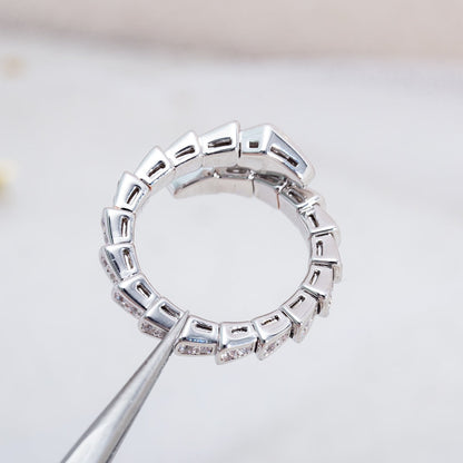 [Stars Jewelry]SERPENTI RING SILVER DIAMOND PAVED 4MM