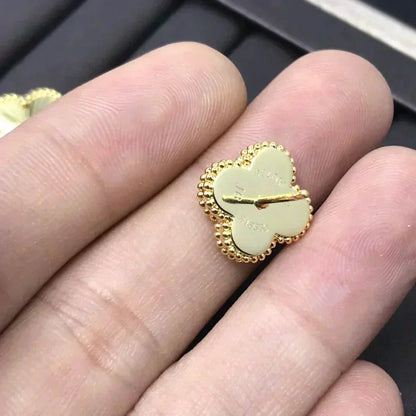 [Stars Jewelry]CLOVER MINI 9.5MM LASER EARRINGS