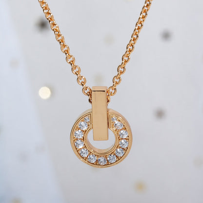 [Stars Jewelry]GARI NECKLACE PINK GOLD DIAMOND