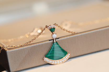 [Stars Jewelry]DREAM NECKLACE MALACHITE DIAMOND