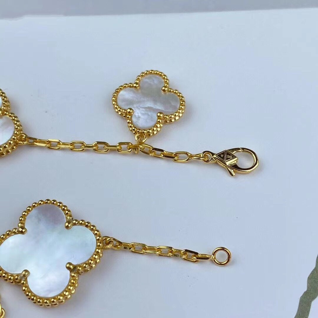 [Stars Jewelry]MAGIC CLOVER MOP GOLD BRACELET 5 MOTIFS