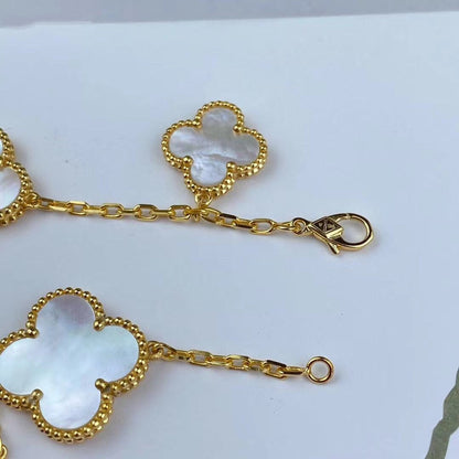 [Stars Jewelry]MAGIC CLOVER MOP GOLD BRACELET 5 MOTIFS