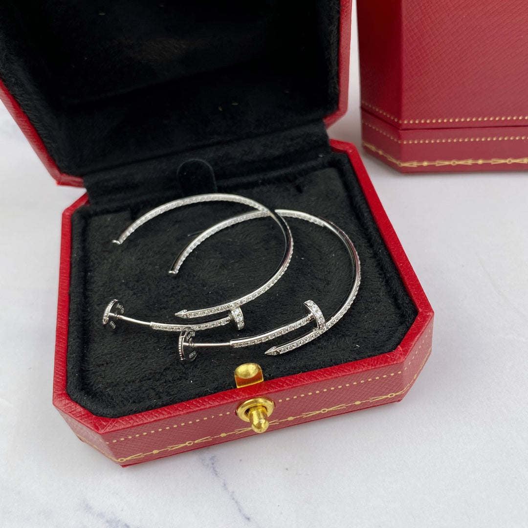 [Stars Jewelry]JUSTE EARRINGS FULL DIAMONDS 1.8MM