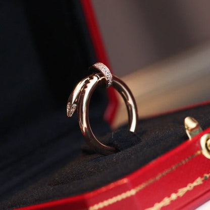 [Stars Jewelry]JUSTE RING 2.65MM PINK GOLD DIAMOND