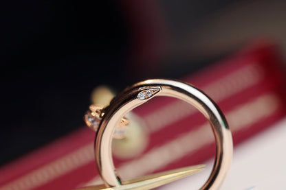 [Stars Jewelry]JUSTE RING 2.65MM PINK GOLD DIAMOND