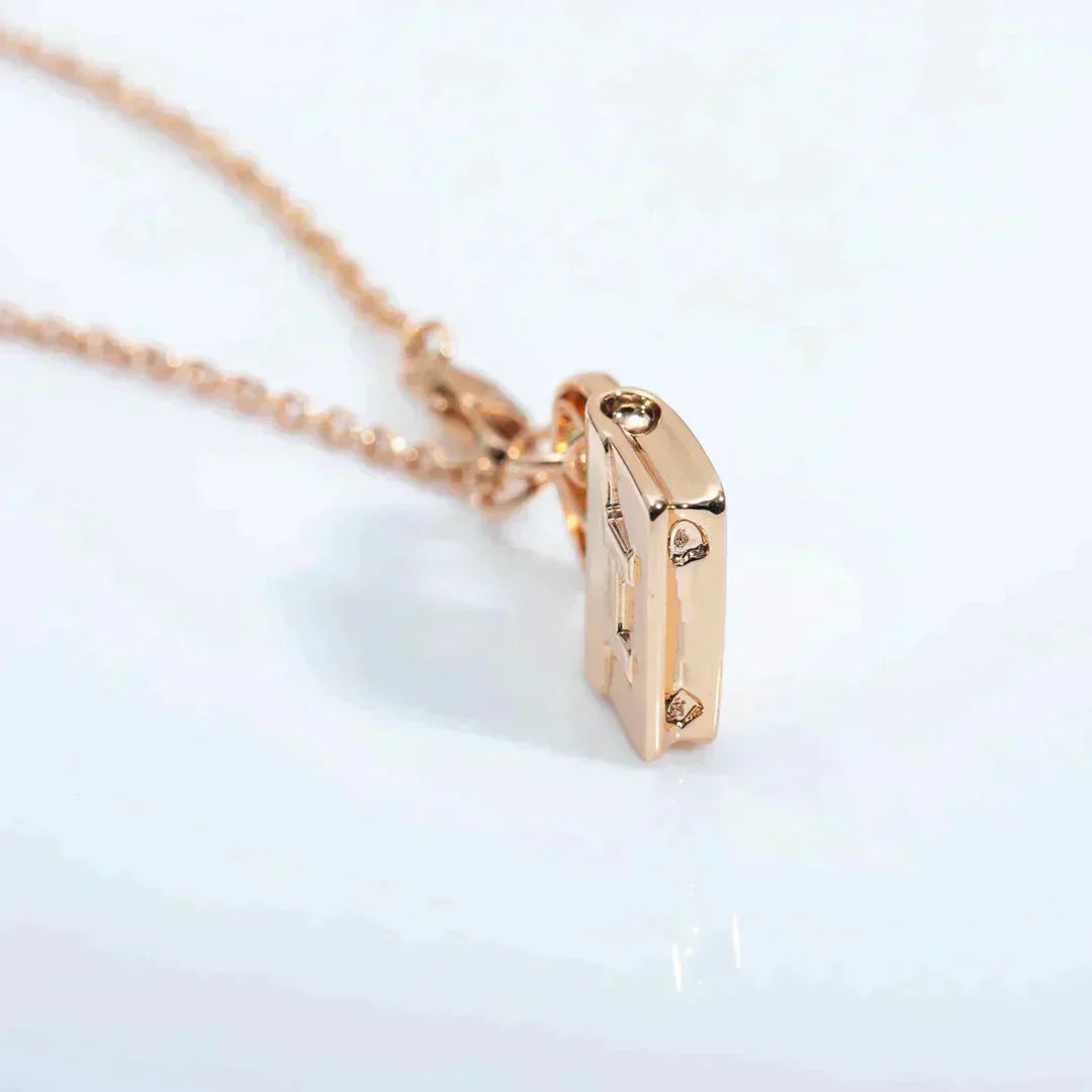 [Stars Jewelry]AMULETTE PEDANT ROSE GOLD NECKLACE